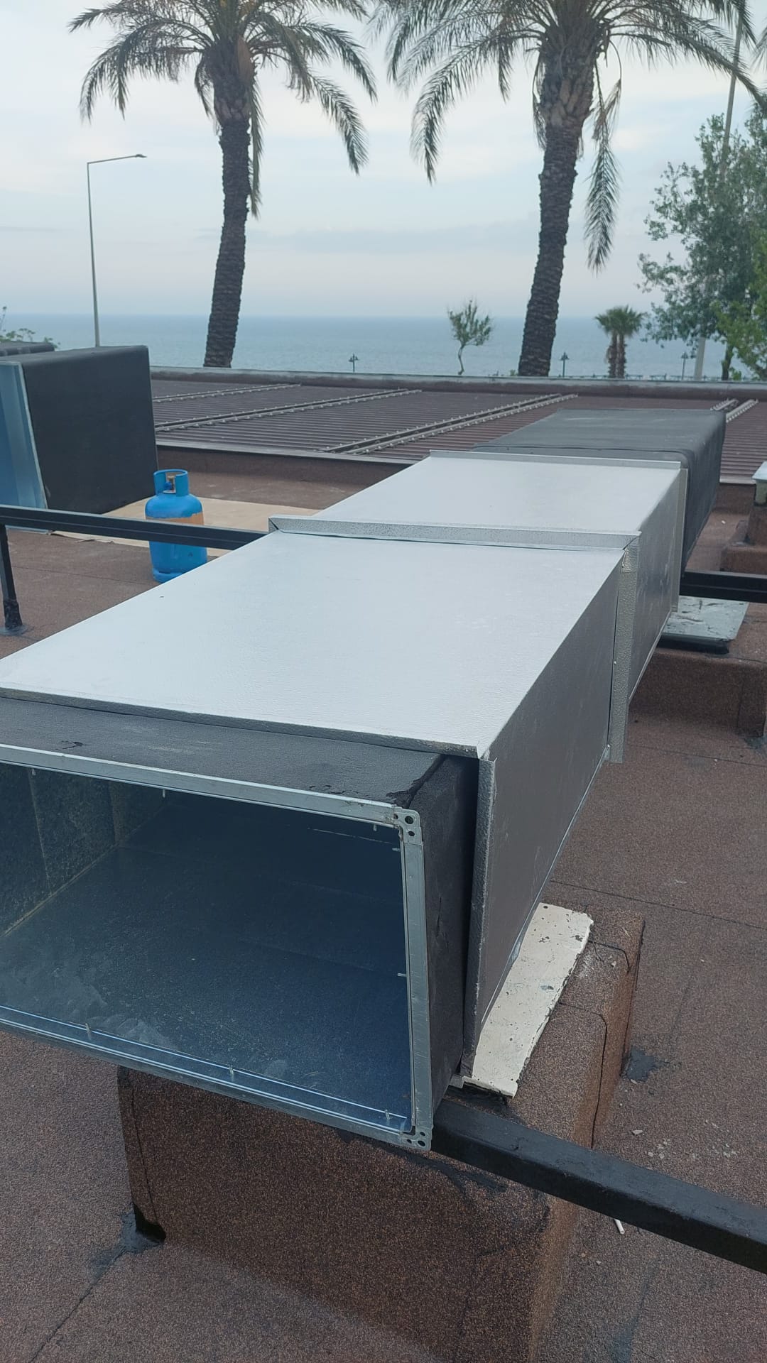 Dikdörtgen galvaniz kanal bağlantısı